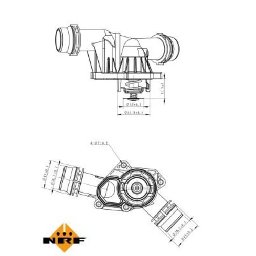 Termostat chladenia NRF 725044 - obr. 4