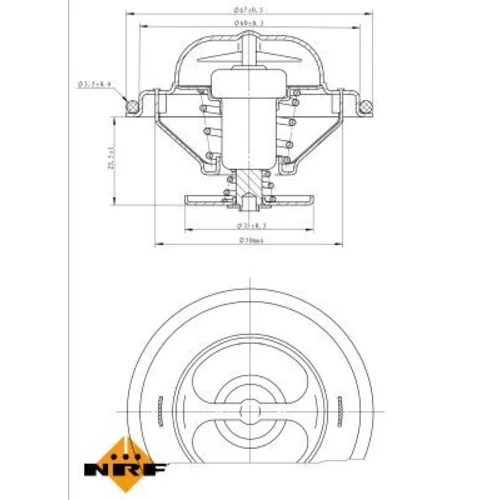 Termostat chladenia NRF 725071 - obr. 4