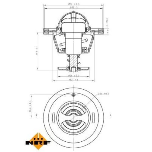 Termostat chladenia NRF 725126 - obr. 4