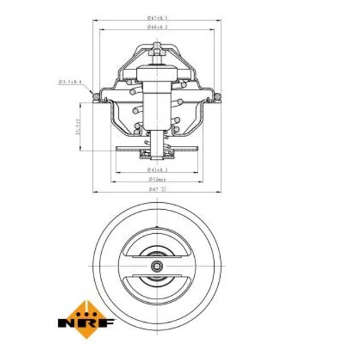 Termostat chladenia NRF 725188 - obr. 4