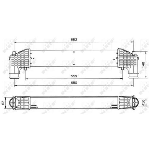 Chladič plniaceho vzduchu 30108A /NRF/ - obr. 3