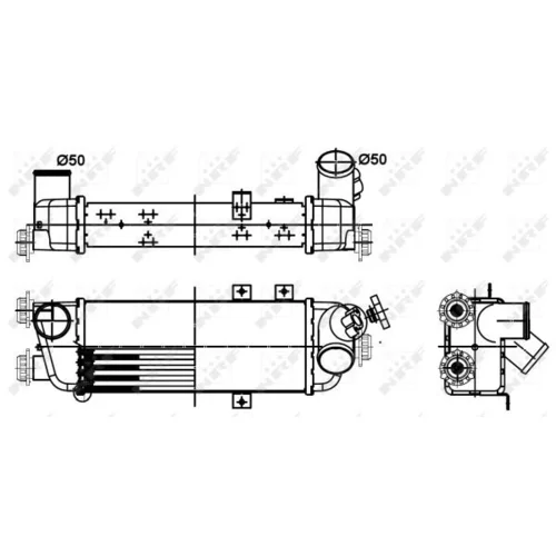 Chladič plniaceho vzduchu NRF 30305 - obr. 4