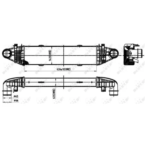 Chladič plniaceho vzduchu NRF 30315 - obr. 4