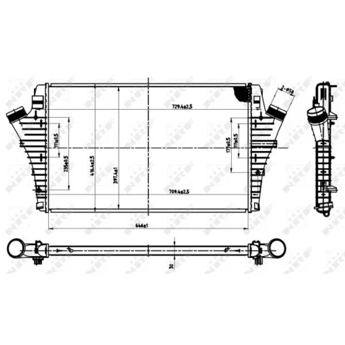 Chladič plniaceho vzduchu NRF 30475 - obr. 4