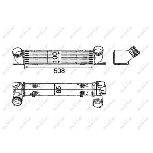 Chladič plniaceho vzduchu 30797 /NRF/ - obr. 4