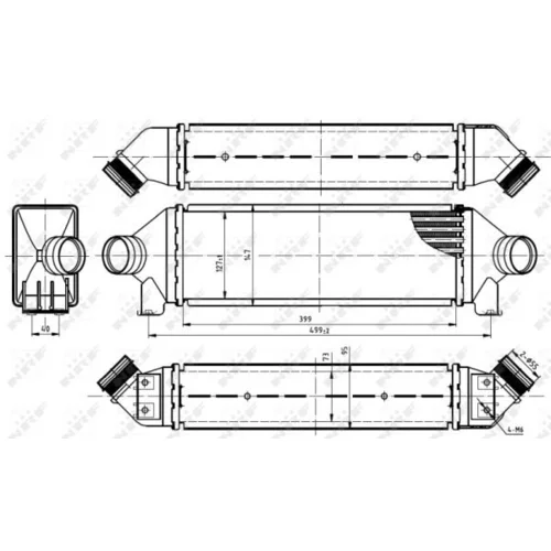 Chladič plniaceho vzduchu NRF 30887 - obr. 4