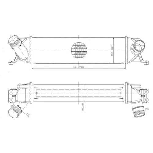 Chladič plniaceho vzduchu NRF 309062