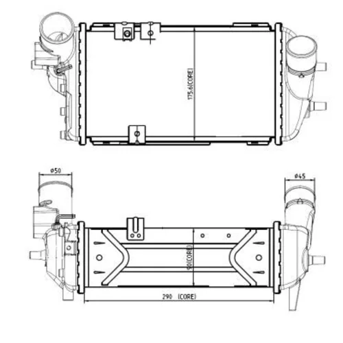 Chladič plniaceho vzduchu NRF 309063