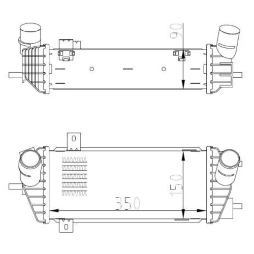 Chladič plniaceho vzduchu NRF 309070