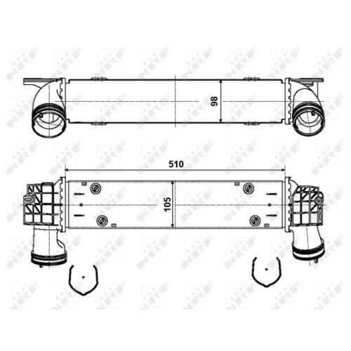 Chladič plniaceho vzduchu NRF 30907A - obr. 4