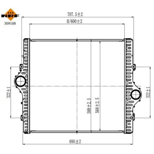 Chladič plniaceho vzduchu NRF 309108