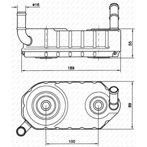 Chladič oleja automatickej prevodovky NRF 31004A - obr. 4