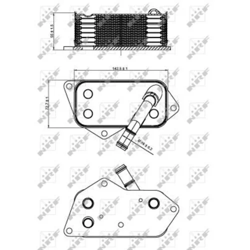 Chladič motorového oleja NRF 31277 - obr. 1