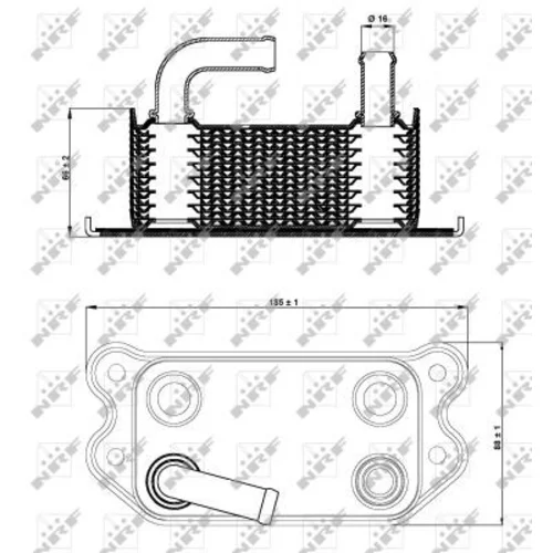 Chladič motorového oleja NRF 31296 - obr. 4