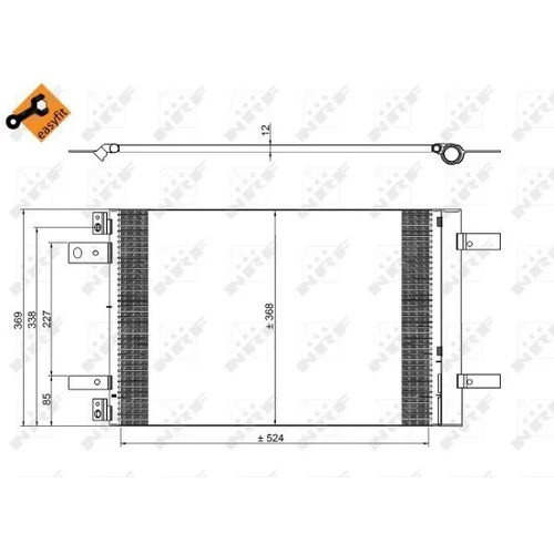 Kondenzátor klimatizácie NRF 350323 - obr. 4