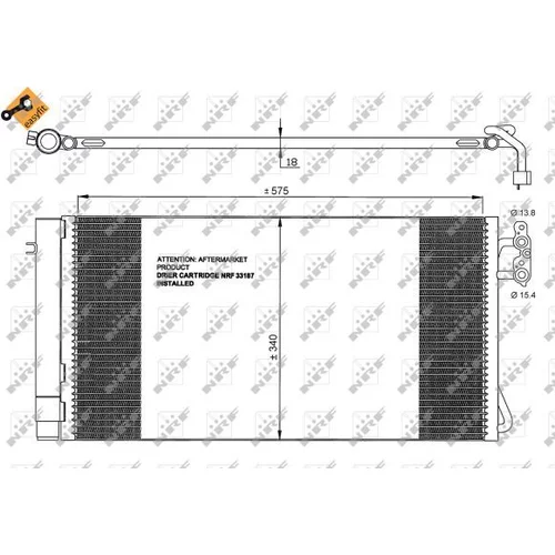 Kondenzátor klimatizácie NRF 35773 - obr. 4