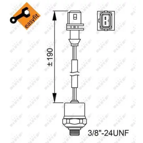 Tlakový spínač klimatizácie NRF 38951 - obr. 4