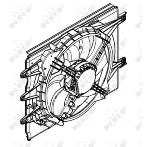 Ventilátor chladenia motora NRF 47596