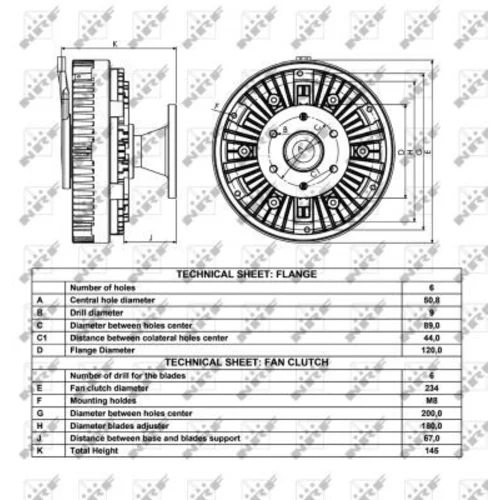 Spojka ventilátora chladenia NRF 49048 - obr. 4