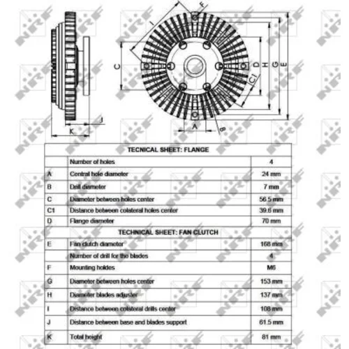 Spojka ventilátora chladenia NRF 49547 - obr. 4