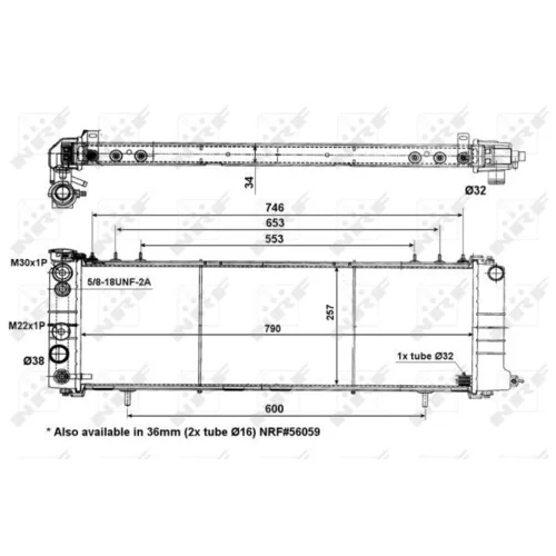 Chladič motora NRF 50321 - obr. 4