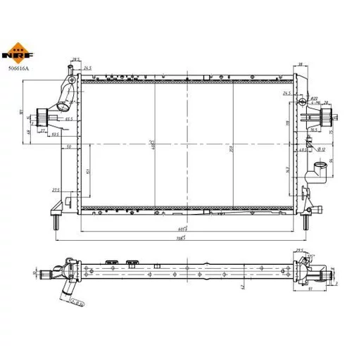 Chladič motora NRF 506616A - obr. 4