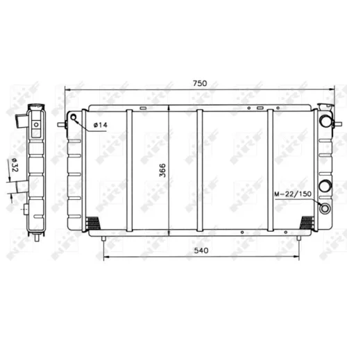 Chladič motora NRF 507333 - obr. 4