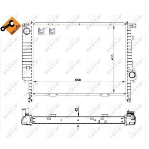 Chladič motora NRF 509589 - obr. 3