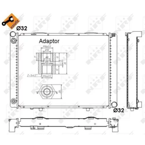 Chladič motora NRF 52023 - obr. 1