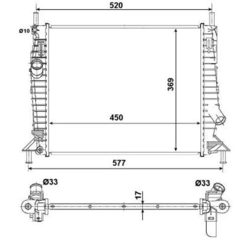 Chladič motora NRF 53028 - obr. 4