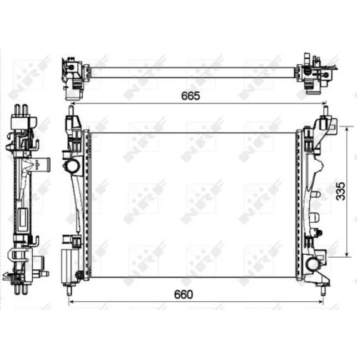 Chladič motora NRF 53115 - obr. 3