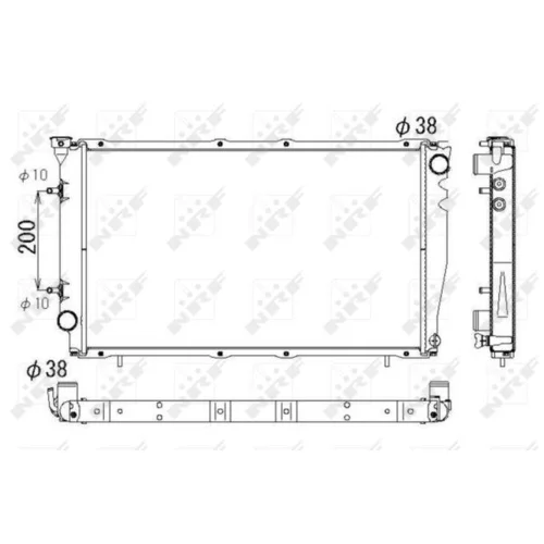 Chladič motora NRF 53326 - obr. 2