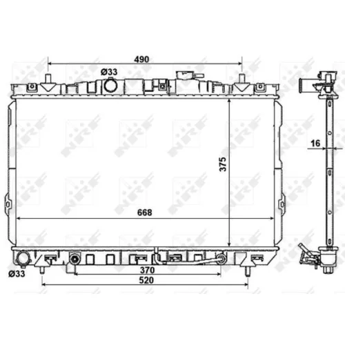 Chladič motora NRF 53356 - obr. 4