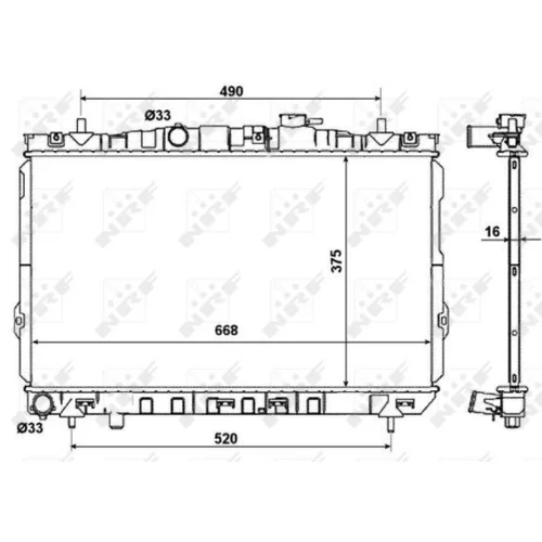 Chladič motora NRF 53471 - obr. 3