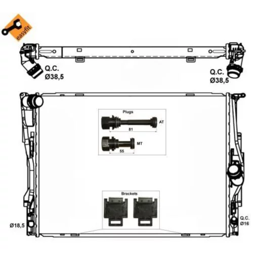 Chladič motora NRF 53474 - obr. 4