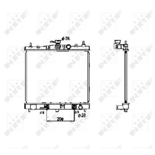 Chladič motora NRF 53477