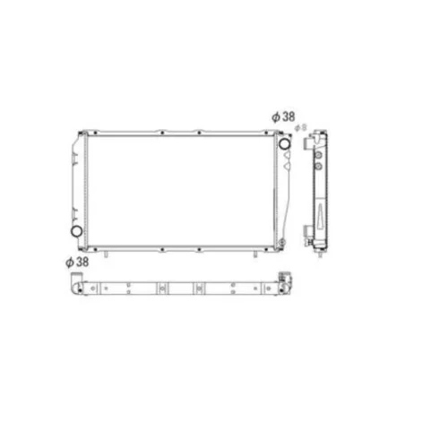 Chladič motora NRF 53528 - obr. 3