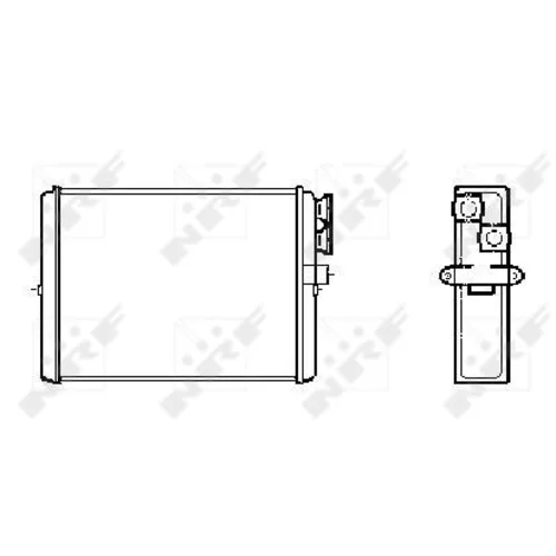 Výmenník tepla vnútorného kúrenia NRF 53559 - obr. 2