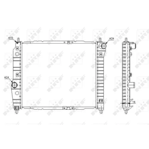 Chladič motora NRF 53637 - obr. 3