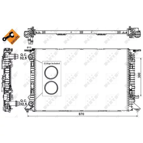 Chladič motora 53718 /NRF/ - obr. 4