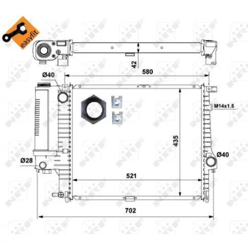 Chladič motora NRF 53897 - obr. 4