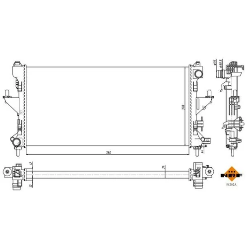 Chladič motora 54202A /NRF/ - obr. 4