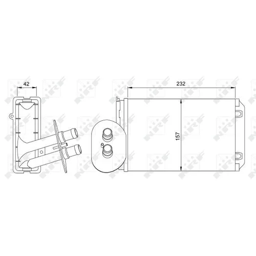 Výmenník tepla vnútorného kúrenia NRF 54247 - obr. 4