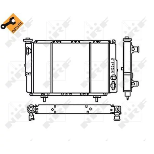 Chladič motora NRF 54683 - obr. 3