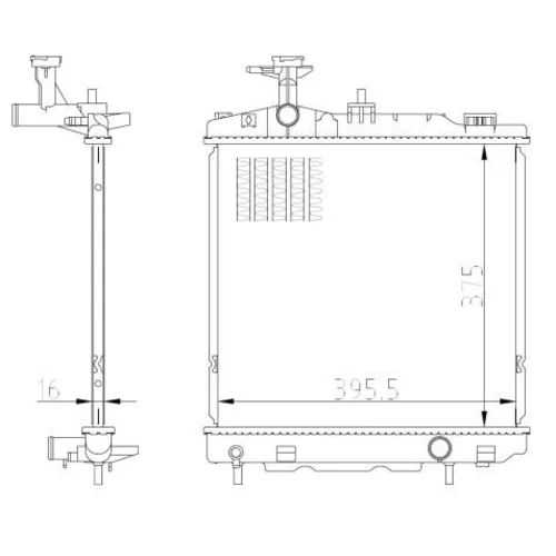 Chladič motora NRF 550022