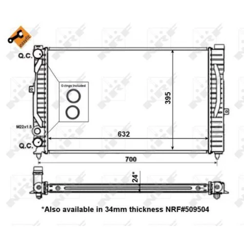 Chladič motora NRF 56127 - obr. 4