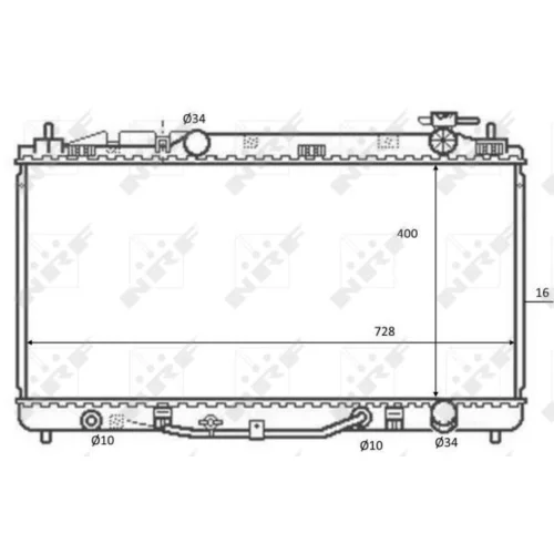 Chladič motora NRF 59079 - obr. 4