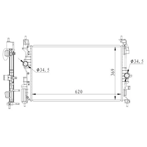 Chladič motora NRF 59272 - obr. 4