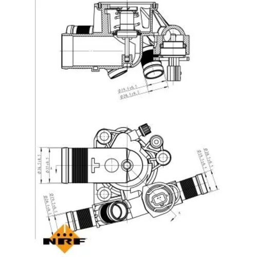 Termostat chladenia NRF 725051 - obr. 4