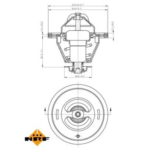 Termostat chladenia NRF 725125 - obr. 4